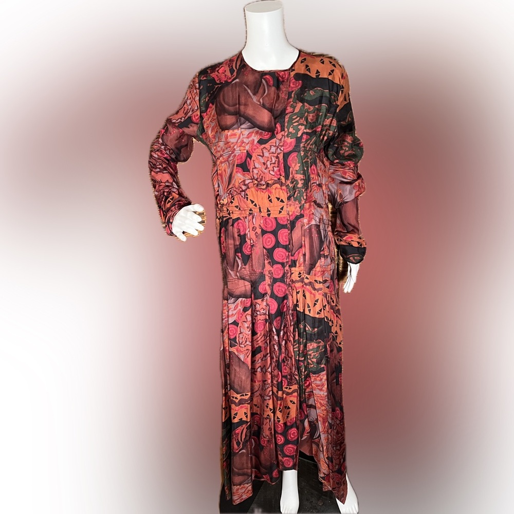 Jean Paul Gaultier Italian flapper style silk rare dress size 10